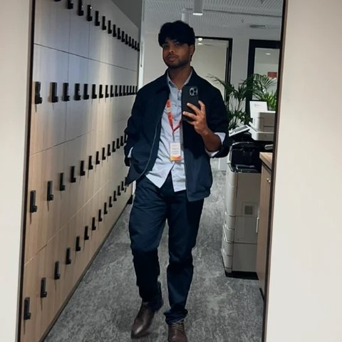Rahul in the office at Torrens